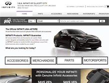 Tablet Screenshot of jbainfinitiparts.com